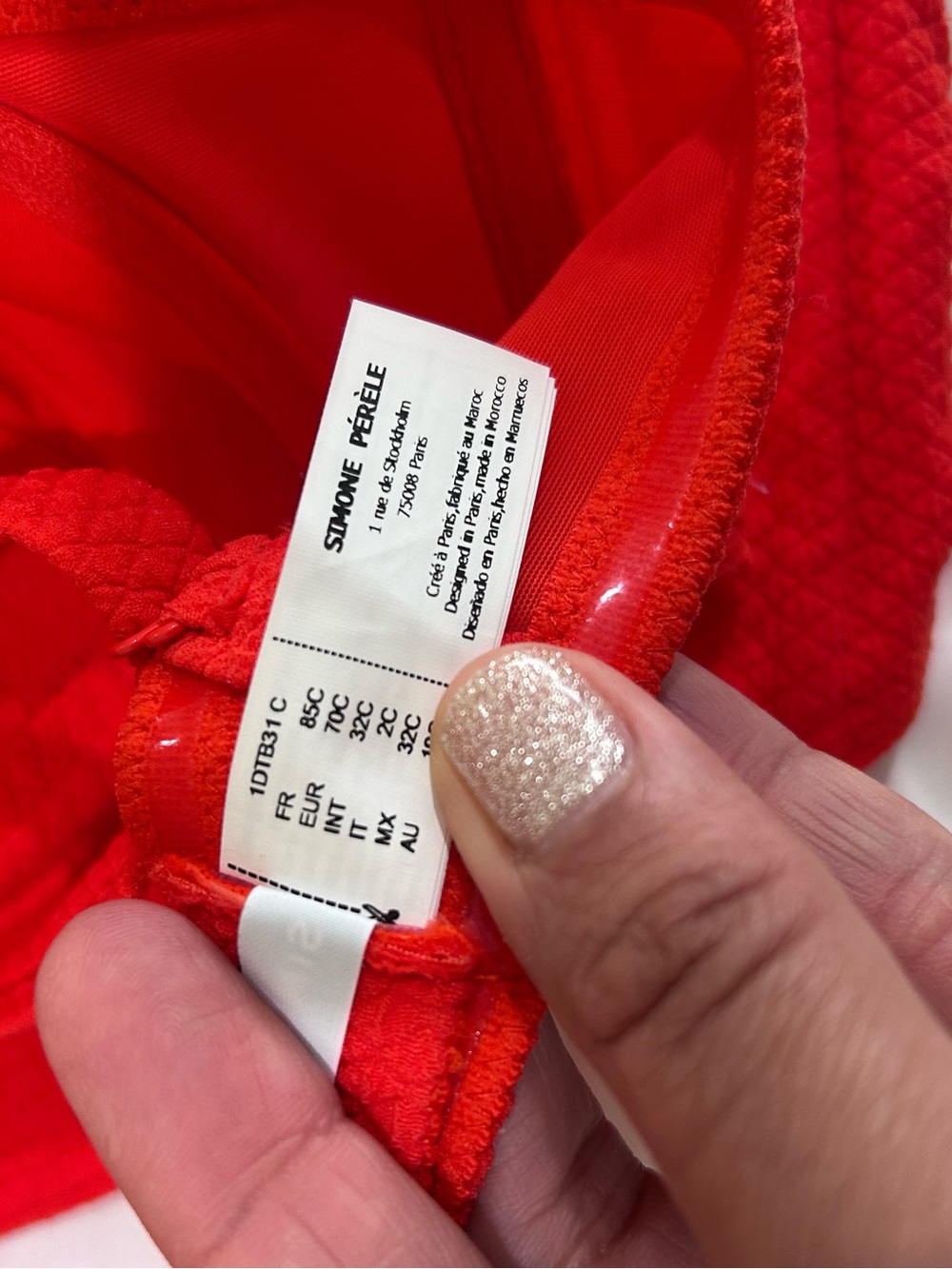 Simone Pérèle Alati Scoop Demi Bikini Top Set in Scarlet Red - Picture 13 of 16